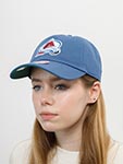 Бейсболка MITCHELL NESS арт. HLUX5369-CAVYYPPPLTBL Colorado Avalanche NHL (синий)